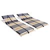 vidaXL Ribbotten med 42 ribbor 2 st 7 zoner 90x200 cm