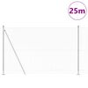 vidaXL St&auml;ngselstolpe Silver 25 x 1,6 m (13 mm n&auml;t) St&aring;l