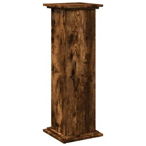 vidaXL Piedestal med f&ouml;rvaring r&ouml;kf&auml;rgad ek 31x30x90cm konstruerat tr&auml;
