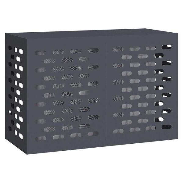 vidaXL Täckning för Luftkonditionering Antracit 90 x 40 x 60 cm Stål
