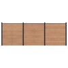 vidaXL St&auml;ngselset 3 st 526 x 186 cm WPC och aluminium Brun