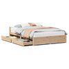 vidaXL S&auml;ngram utan madrass 120x190 cm massiv furu