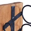 vidaXL Vinställ för 6 flaskor 35x35x100 cm massiv teak
