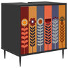 vidaXL Badrumssk&aring;p ESSEN Svart ek 60 x 40 x 61 cm Konstruerat tr&auml;