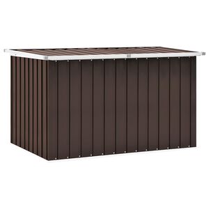 vidaXL F&ouml;rvaringsl&aring;dor Galvaniserat st&aring;l 149 x 99 x 93 cm Brun