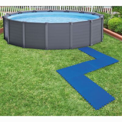 Intex Golvskydd för pool 8 st 50x50 cm blå