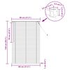 vidaXL Persienn Justerbar M&ouml;rkbrun med M&ouml;nster 150 x 80 cm PVC