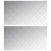 vidaXL Trappsteg 2 st 90 x 50 cm Silver Aluminium Rektangul&auml;r