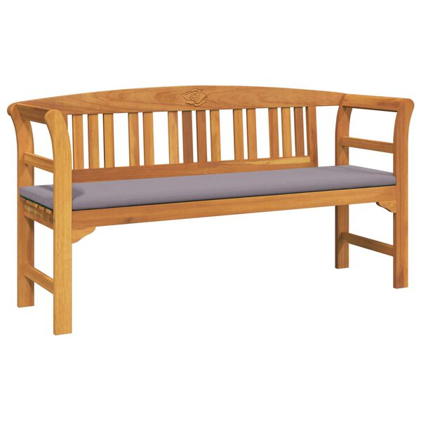 vidaXL Rosab&auml;nk Naturlig 157 x 46 x 82,5 cm Massivt Akaciatr&auml;