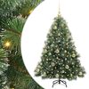 vidaXL Konstgjord julgran med 150 LED-lampor Gr&ouml;n 120 cm PE och PVC