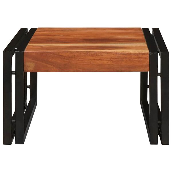 vidaXL Badrumshylla med hylla Brun 40 x 50 x 23 cm Massivt Akaciatr&auml;