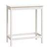 vidaXL Barbord vit 100x50x110 cm massiv furu