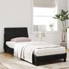vidaXL Bed with Mattress "Hanko" Black 90x200 cm Velvet