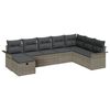 vidaXL Tr&auml;dg&aring;rdsoffset 8 st Poly rattan
