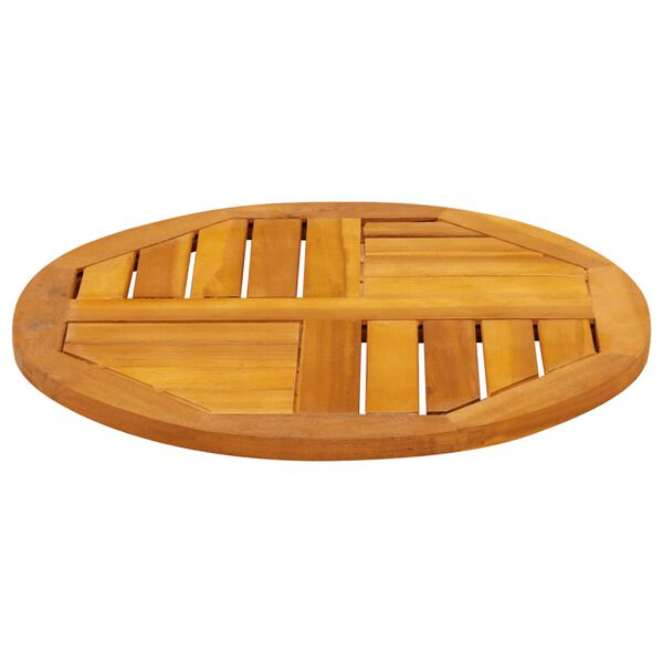 vidaXL Bordsskiva &Oslash;50x2 cm rund massivt akaciatr&auml;