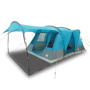 vidaXL Campingt&auml;lt tunnel 5 personer bl&aring; vattent&auml;tt