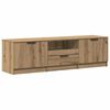 vidaXL TV-sk&aring;p hantverksm&auml;ssig ek 140x35x40 cm konstruerat tr&auml;