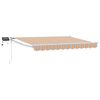 vidaXL Manuell utdragbar markis med LED-lampor 3 x 2,5 m