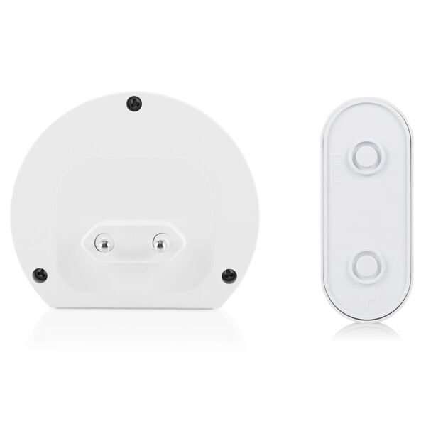 Byron Tr&aring;dl&ouml;s d&ouml;rrklocka plug-in vit