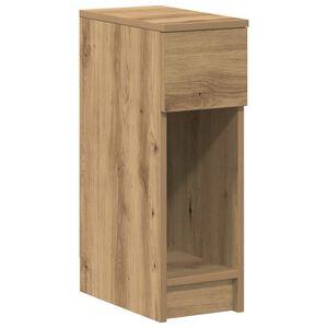 vidaXL S&auml;ngbord med l&aring;da ek 20x36x60 cm