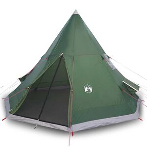 vidaXL Tipi-t&auml;lt 4 personer gr&ouml;n vattent&auml;tt