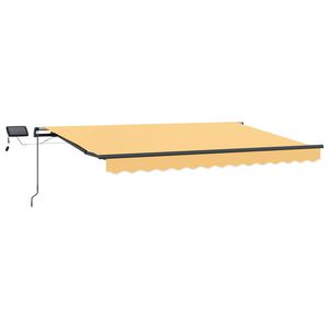 vidaXL Utdragbar markis Sand 500 &times; 300 cm Duk och Aluminium