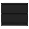 vidaXL Sängbord svart 50x39x43,5 cm konstruerat trä