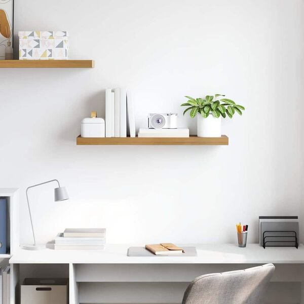 vidaXL V&auml;gg hylla V&auml;ggmonterad Brun 90 x 23,5 x 4 cm Konstruerat tr&auml;