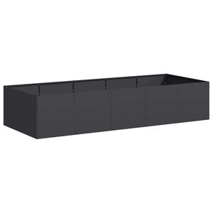 vidaXL Odlingsl&aring;da svart 200x80x40 cm st&aring;l