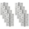 vidaXL G&aring;ngj&auml;rn 8 st 130 x 75 x 13 mm Silver St&aring;l
