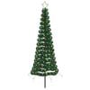 vidaXL LED-julgran med glitter och markspett EKENAS 180 cm