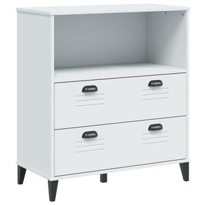 vidaXL Bokhylla VIKEN vit 80x40x90 cm konstruerat tr&auml;