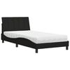 vidaXL Bed with Mattress "Hanko" Black 100x200 cm Fabric