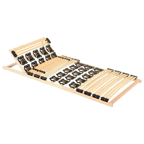 vidaXL Ribbotten med 38 ribbor justerbart huvudomr&aring;de 90x200 cm