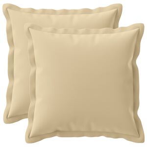 vidaXL Kudd&ouml;verdrag 2 st HOUTEN Beige 30 x 30 cm Polyester