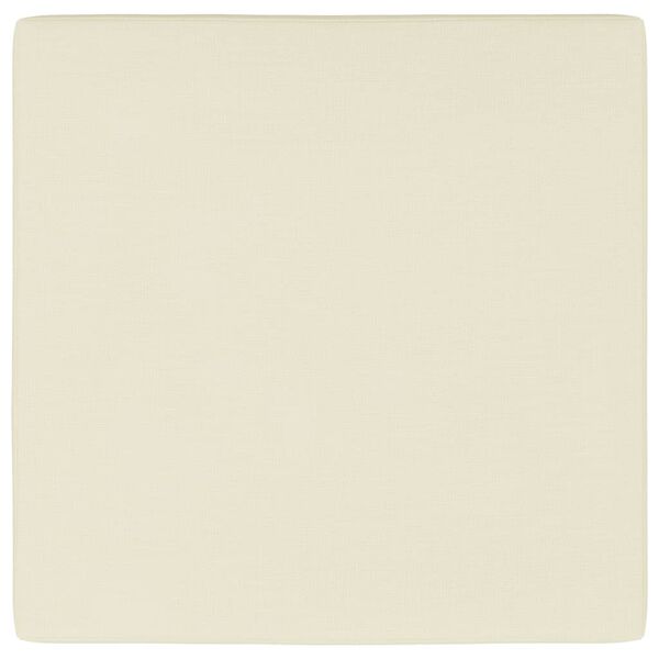 vidaXL Dyna till pallsoffa bomull 60x61,5x6 cm gr&auml;ddvitt tyg