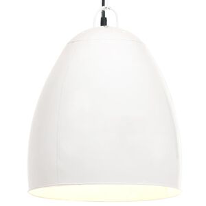 vidaXL H&auml;nglampa industriell 25 W vit rund 42 cm E27