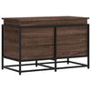 vidaXL F&ouml;rvaringsl&aring;da med lock brun ek 80x40x51,5 cm konstruerat tr&auml;
