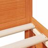 vidaXL S&auml;ngram utan madrass med huvudgavel brun 90x190 cm massiv furu