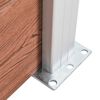 vidaXL Staketpanel WPC 180x105 cm brun