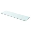 vidaXL Hyllplan glas genomskinlig 90x25 cm