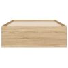 vidaXL Sängram med lådor sonoma-ek 90x200 cm konstruerat trä