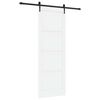 vidaXL Skjutd&ouml;rr ORKDAL Vit och svart 83 x 232 cm Massiv furu