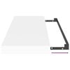vidaXL Sv&auml;vande v&auml;gghylla vit 60x23,5x3,8 cm MDF