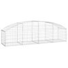 vidaXL Gabion b&aring;gformad 200x50x40/60 cm galvaniserat j&auml;rn
