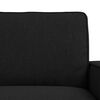 vidaXL Soffa 2 pcs Svart 182 x 80 x 82 cm tyg