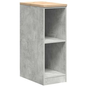 vidaXL F&ouml;rvaringssk&aring;p f&ouml;r garage Betonggr&aring; 30x51x85cm massivt tr&auml; furu