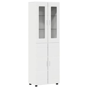 vidaXL Sk&aring;p FLORIN 60 x 35 x 182 cm Vit Konstruerat tr&auml;