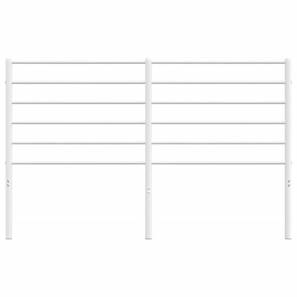 vidaXL Ers&auml;ttningsgavel metall vit 120 cm