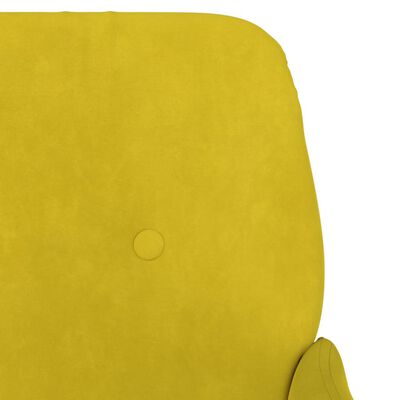 vidaXL Bänk gul 108x79x79 cm sammet